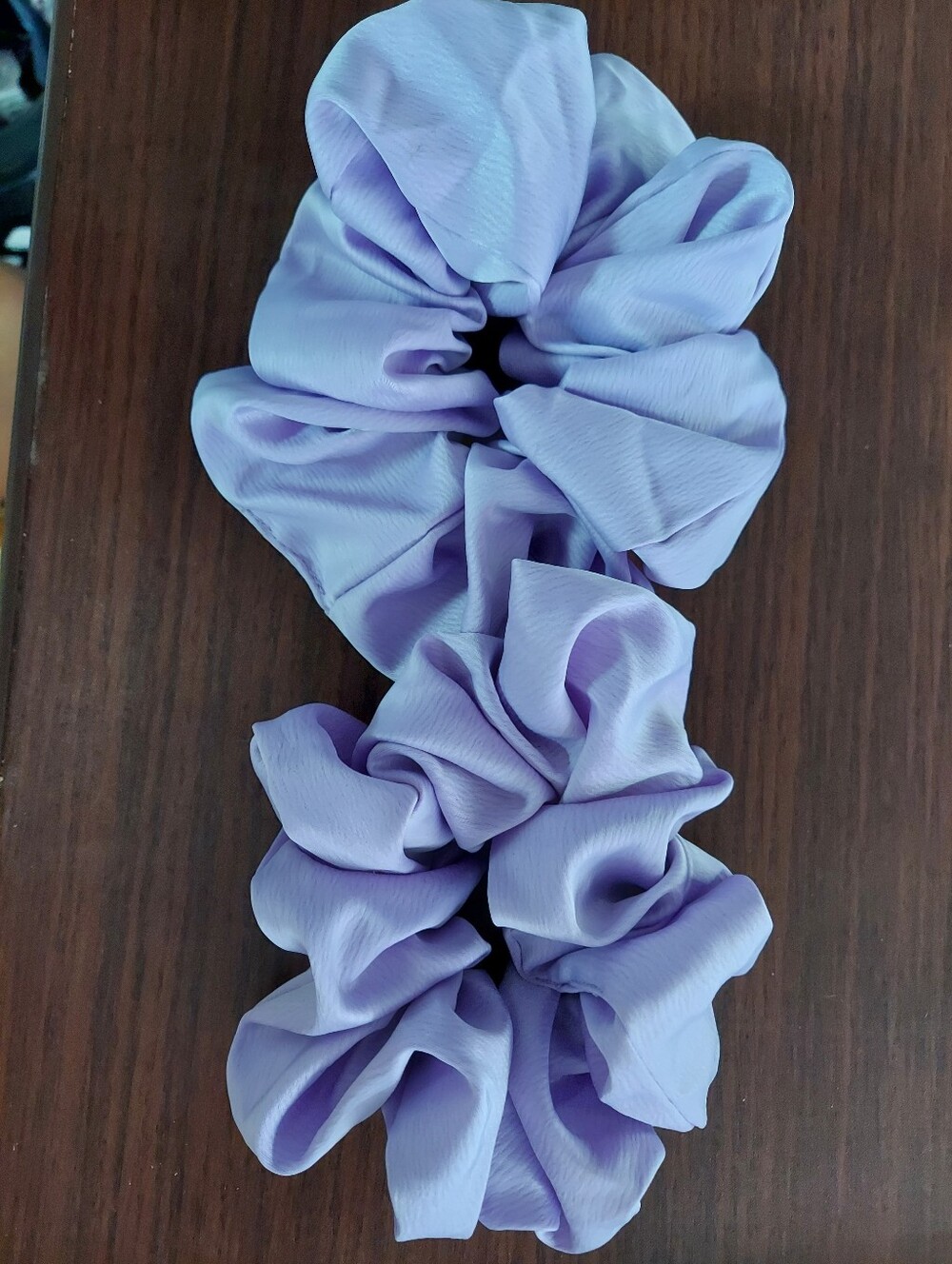 Lavender Satin Scrunchie - Women Accessories